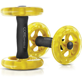 Тренажер для преса та спини SKLZ Core Wheels, динамічний, жовтий