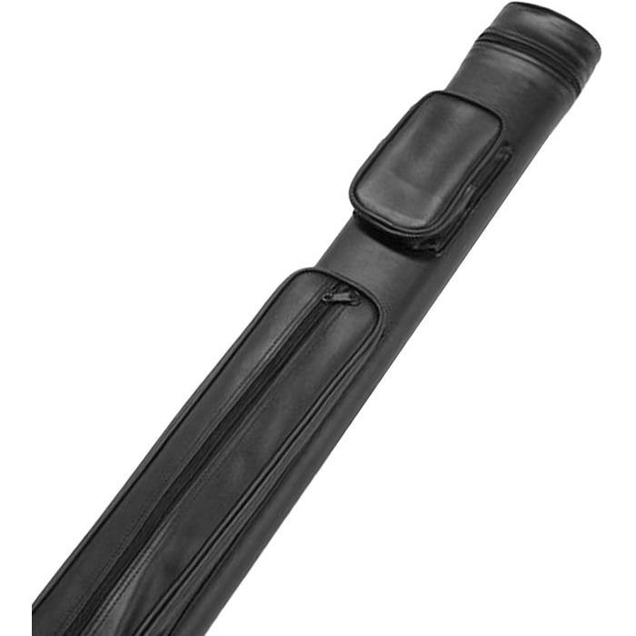 Чохол для бильярдної кия з 4 відділеннями, чорний. Зручний кейс для зберігання та транспортування бильярдних київ. Виготовлений з PU-шкіри.