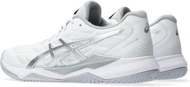 Жіноче спортивне взуття Asics Gel-Tactic 12 для залу, розмір 41.5 EU, білий та срібний