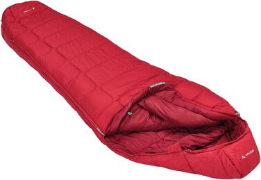 Спальний мішок VAUDE Sioux 800, 220 см, 1500 г, 3-сезонний, дихаючий, для кемпінгу (темно-червоний)