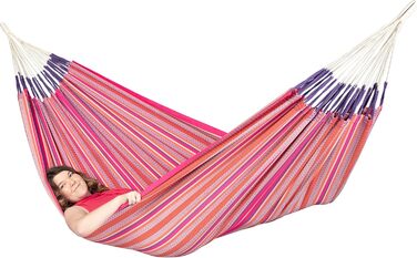Гамак LA SIESTA Modesta Класичний з органічної бавовни, подвійний, Flamingo