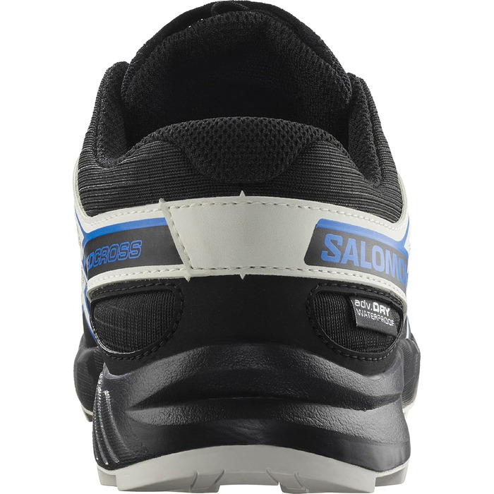Туфлі для хайкінгу Salomon Speedcross Waterproof для хлопчиків (32 EU, чорний, ванільний, блакитний)
