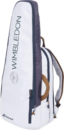 Рюкзак тенісний Babolat Pure Wimbledon біло-сірий для ракет та аксесуарів
