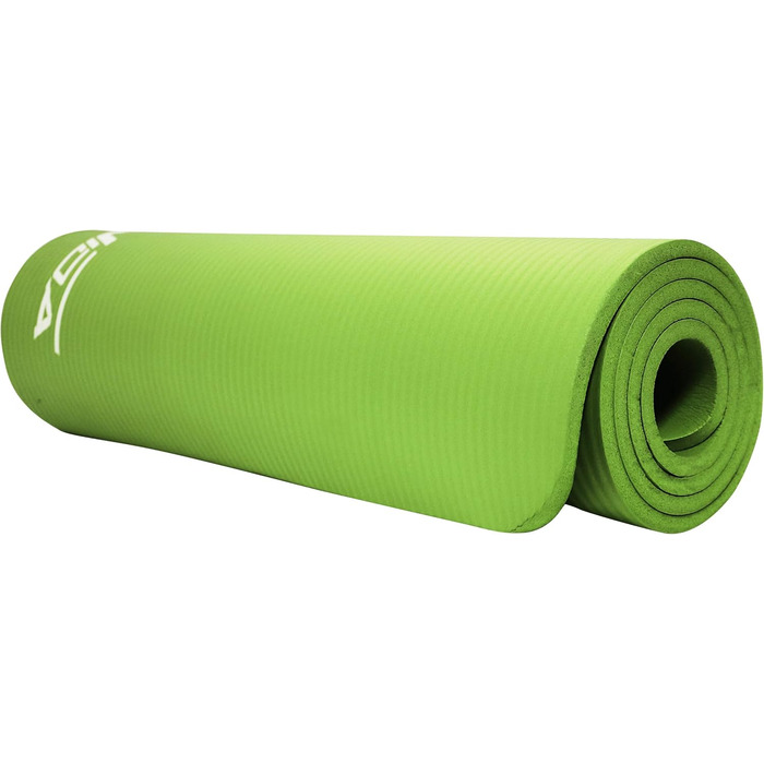 Килимок для йоги SportVida з нековзким покриттям - NBR, 180 x 60 x 1 см, для дому, з сумкою, фітнес, 6 кольорів