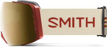 Лижна маска Smith Optics I/O MAG XL Terra ChromaPop Sun Black Gold Mirror, унісекс, дзеркальна, для зимових видів спорту