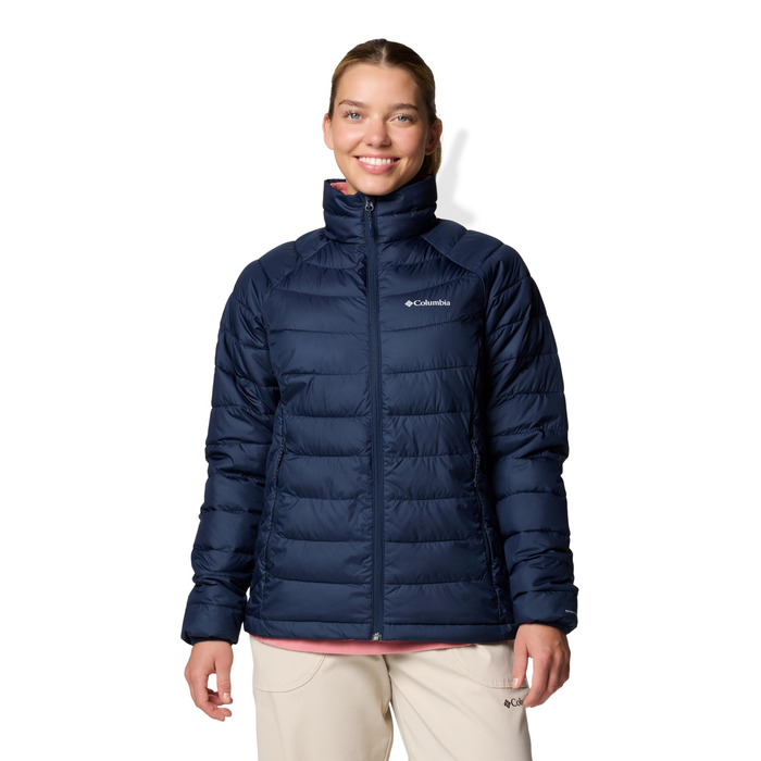Жіноча утеплена куртка Columbia Powder Lite II Full Zip, темно-синя, розмір XXL