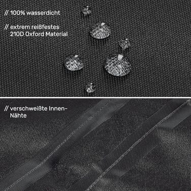 Водонепроникний чохол для велосипеда BARTSTR XL, 210x125x75 см - захист від негоди, міцний матеріал