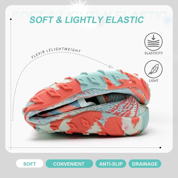 Водні черевики Mabove для чоловіків та жінок. Швидка сушка, серфінг, плавання, аквашузи, басейн, розмір 42 EU, колір: місячний зелений