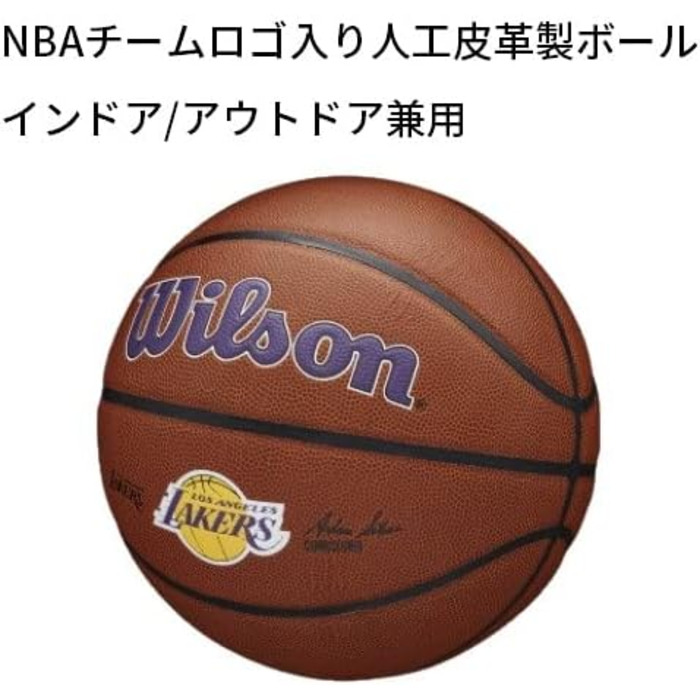 М'яч для баскетболу Wilson Team Alliance 7 Los Angeles Lakers