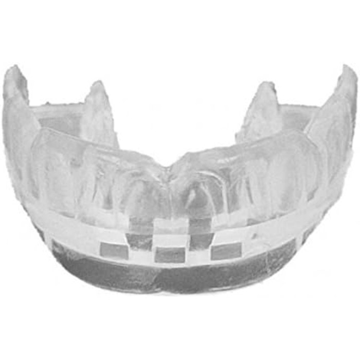 Спортивна капа BAY® CE DOPPEL PROFI SMILE прозора, для дорослих і дітей, з гігієнічним футляром, сертифікована, біла/прозора