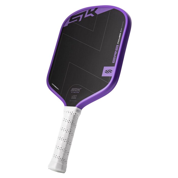 Паддл для піклболу SLK ERA Power Pickleball: карбон + скловолокно, динамічний Fusion-сердечник, для агресивної гри (Ultraviolet, Widebody Shape (великий Sweetspot))