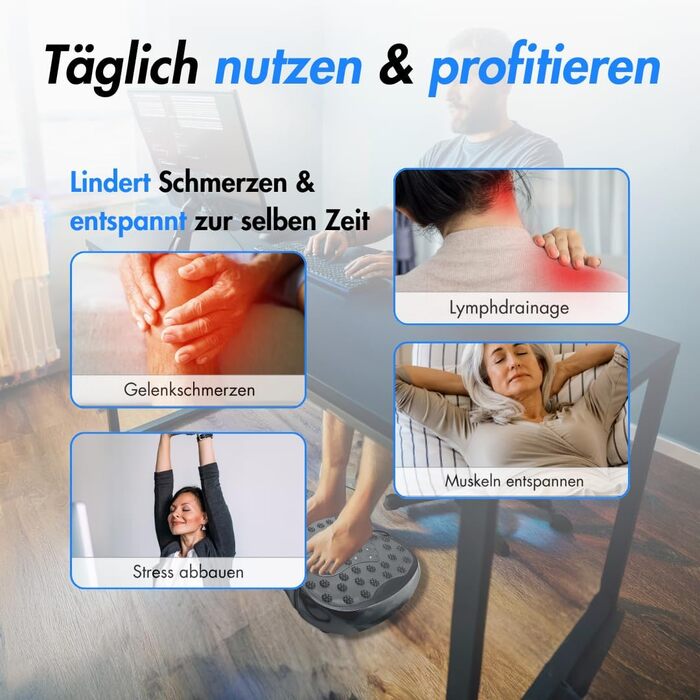 Вібраційна платформа Winch W.1.0 PRO | Електрична віброплатформа для дому | До 150 кг, 120 рівнів, з пультом ДУ, стрічки опору, чорний