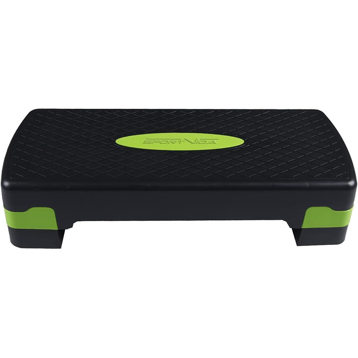 Степпер SportVida для аеробіки та домашніх тренувань - регульована висота, 2 рівня, зелений
