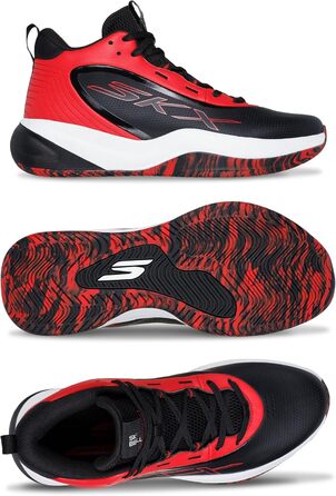 Кросівки для баскетболу Skechers League Sneaker (43 EU) - Чорний/Червоний