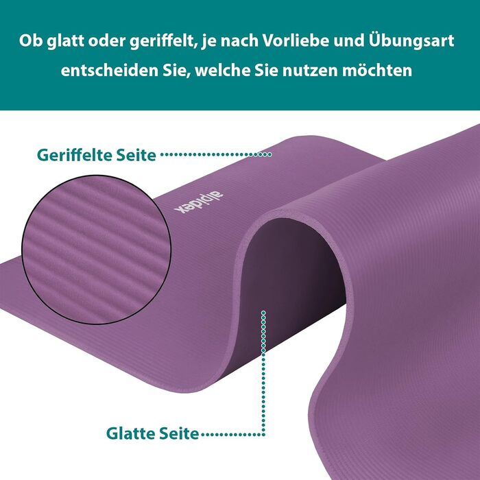 Йога мат ALPIDEX 183x60x0.8 см - нетоксична фітнес килимок з E-book, ремінком, протиковзким покриттям для гімнастики, йоги, пілатесу, фітнесу, HIIT, реабілітації (Рожевий)