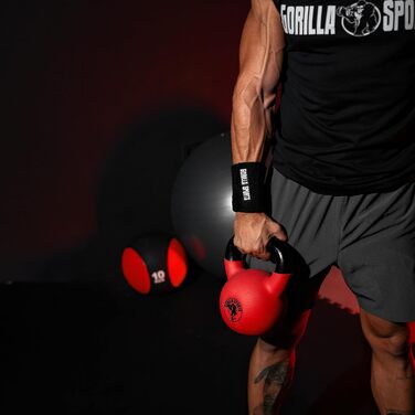Гіря GORILLA SPORTS® 2-32 кг - Чавунна з неопреновим покриттям для фітнесу та силових тренувань