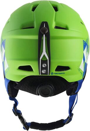 Дитячий лижний шолом TECNOPRO Pulse HS-016, XXS, зелений/чорний/синій