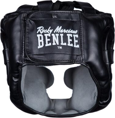 Захисний шолом BENLEE з екошкіри, повний захист, чорний, L-XL