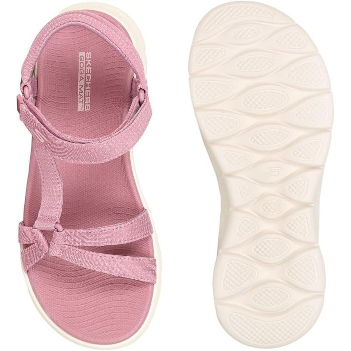 Сандли жіночі Skechers Go Walk Flex Sandal Sublime, 41 EU, Маув (Текстиль)