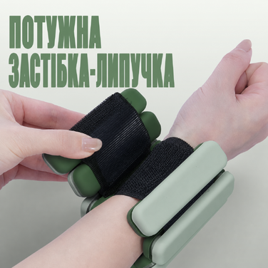 Набір манжет для обтяження ніг Sportneer 2 шт.  1 кг для йоги, танців, аеробіки