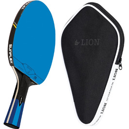 Професійна ракетка для настільного тенісу Sunflex Color COMP B45 з покриттям ITTF, синя, для змагань, з чохлом