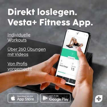 Килимок для балансу Vesta+ Balance Pad XXL з додатком, чорний - для фізіотерапії та фітнесу