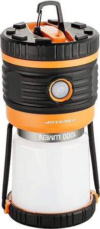 Ліхтар намету Dunlop Outdoor Camping LED 1000 люмен, 4 режими, регулювання яскравості, ударостійкий, вологозахист IP44, 46 SMD, без індикатора Standby (Помаранчевий)