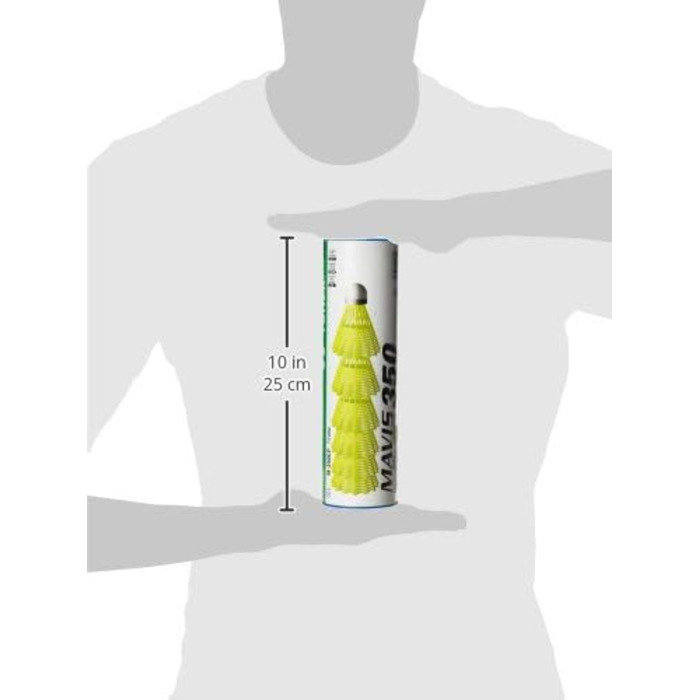 Бадмінтонні волани YONEX Mavis 350, нейлон, блакитні, 6 шт.