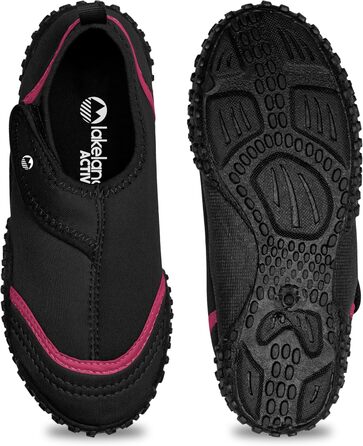 Активні водяні черевики для хлопчиків Lakeland Seathwaite з легкою застібкою (26 EU, чорний рожевий)