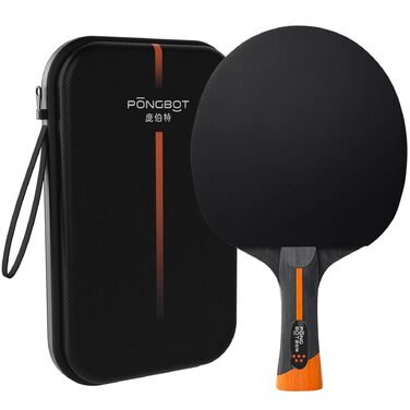 Ракетка для настільного тенісу PONGBOT Five-Star з карбоном, 7 шарів, преміум гума, кейс – для змагань та професіоналів