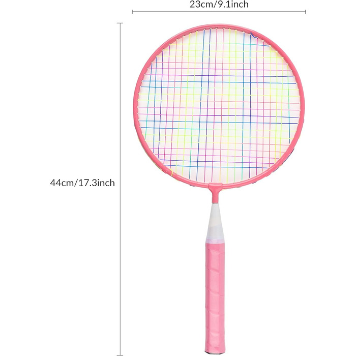 Набір для бадмінтона QKTYB для дітей від 4 до 8 років, легкий алюмінієвий, для початківців, з сумкою, зелений (рожевий)