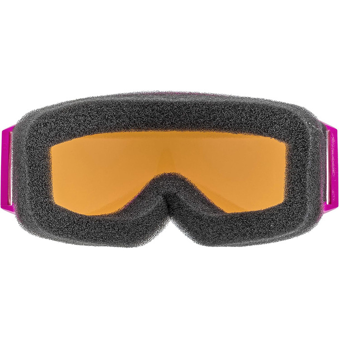 Дитяча лижна маска uvex speedy pro, контрастна, антифог, збільшене поле зору, жовто-чорна/золота лінза