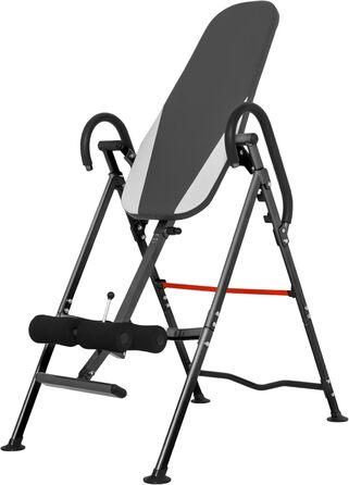 Стіл для інверсії GORILLA SPORTS®, вертикальна інверсія 180°, складаний, регульований, до 110 кг – інверсійний тренажер для спини та хребта