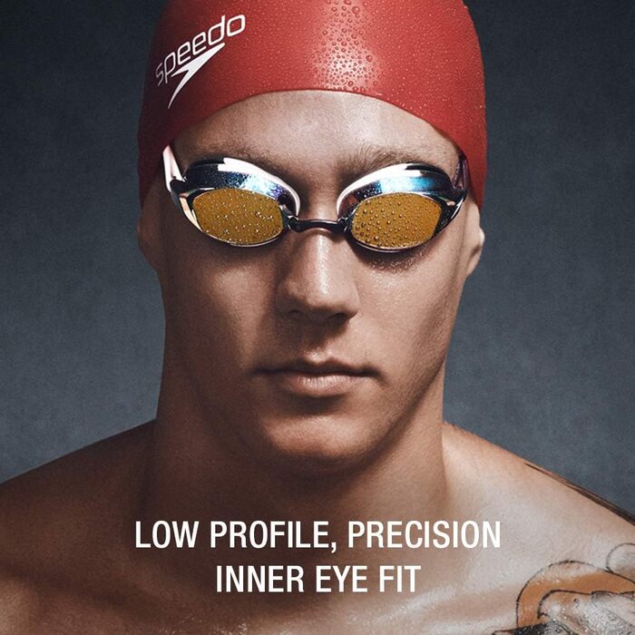 Окуляри для плавання Speedo Vanquisher EV дзеркальні, панорамні, антиблікові, з антифогом та UV-захистом, мультиколір, універсальний розмір