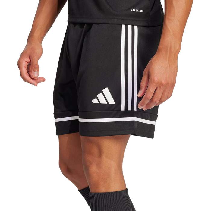 Чоловічі футбольні шорти adidas Squadra 25, чорні (Black/White), розмір L