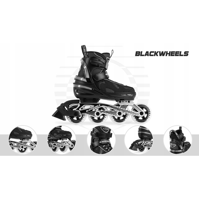 Регульовані ролики для дітей та підлітків Blackwheels, розмір 38-41, унісекс