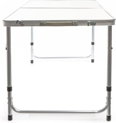 Складаний туристичний стіл Toboli 120x60x70 см, регульована висота, алюмінієвий каркас, MDF стільниця, багатофункціональний, для кемпінгу, саду, буфета