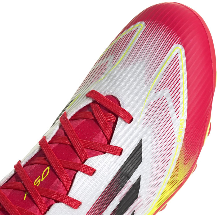 Бутси для футболу Adidas F50 League Unisex, Multi Ground, 42 EU, Білий/Чорний/Жовтий