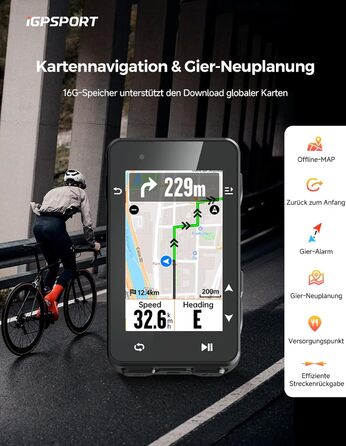 Велокомп'ютер iGPSPORT iGS630S GPS, 2.8
