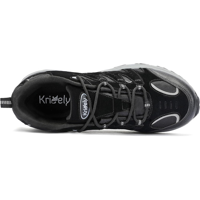 Черевики Kricely для трекінгу та хайкінгу: чоловічі туристичні черевики, спортивне взуття для гір, хайкінгу та трекінгу, чорний, 47 EU