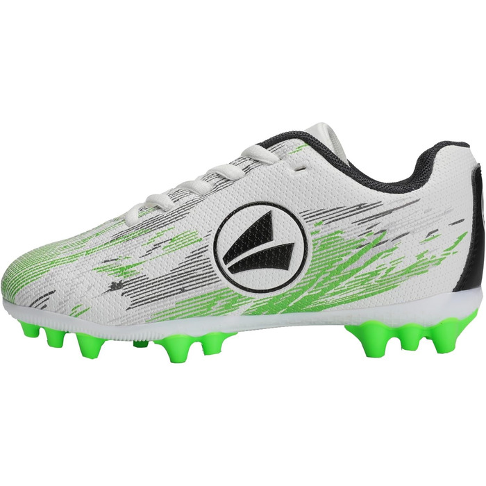 Дитячі футбольні бутси JAKO Stepover (37 EU, білий, неоновий зелений)