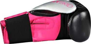 Боксерські рукавички adidas Hybrid 100 Dynamic Fit, чорні/рожеві, 8 oz