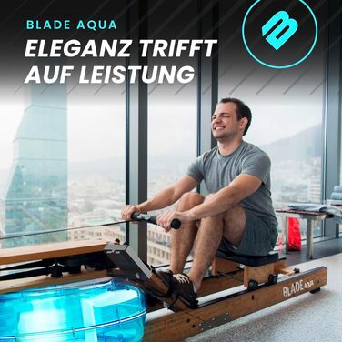 Складаний водний веслувальний тренажер Bluefin Fitness Blade Aqua W-1/M-1 з LCD-дисплеєм