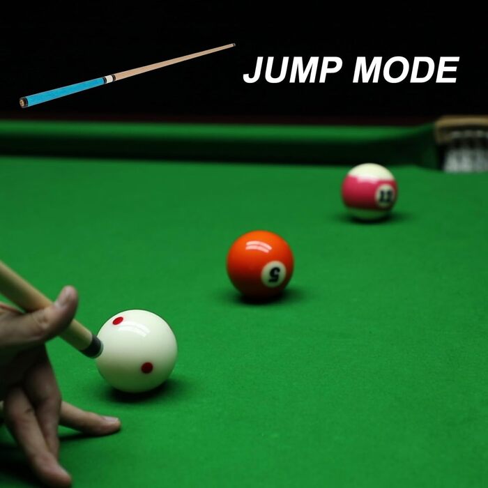 Більярдний кий Dysdensa Queuestab, 680-750 г, канадське кленове дерево, 14 мм, кристалізована накінечник, 3 частини, синій колір