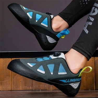 Легкі та дихаючі скелелазні кросівки для боулдерингу, неслизькі, зелені (43 EU, блакитні)