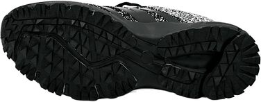 Чоловічі та жіночі кросівки для бігу та спорту. Повсякденне взуття для активного відпочинку, включаючи великі розміри (40 EU, чорний, сірий)