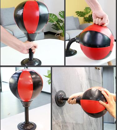 Бокс-груша надувна для офісу з присоскою | Розвантаження стресу для підлітків, офісних працівників, студентів