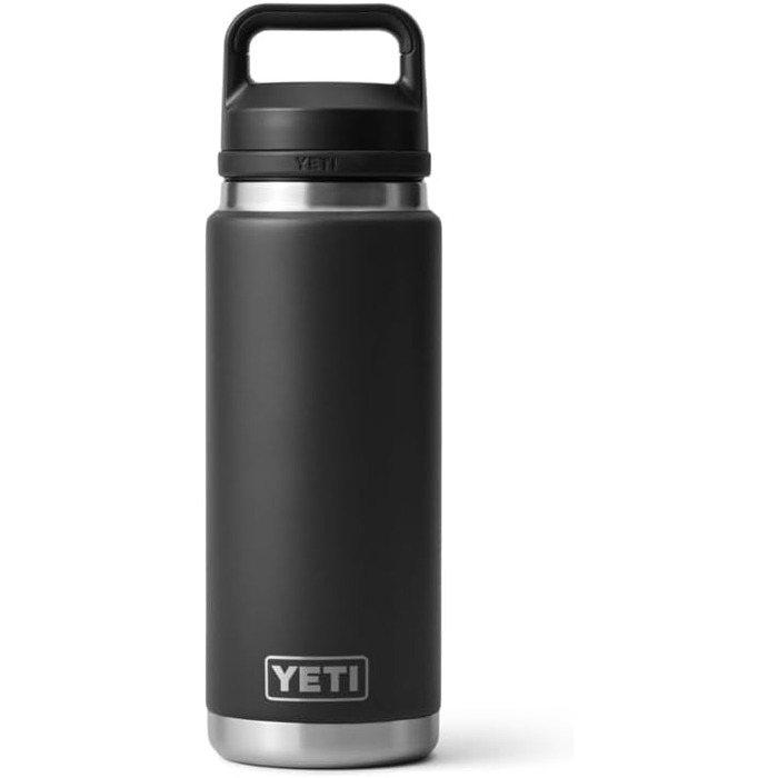 Термос YETI Rambler з кришкою Chug, чорний, 769 мл