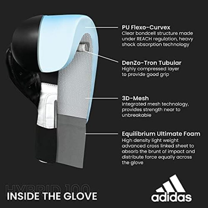 Боксерські рукавички adidas Hybrid 100, для тренувань, PU