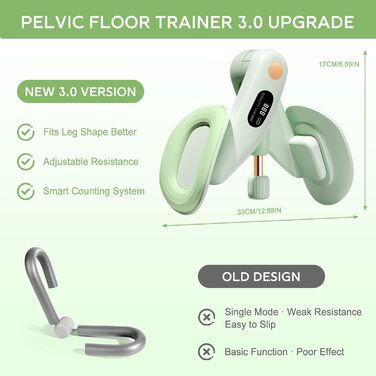 Тренування тазового дна для жінок: пристрій для зміцнення м'язів, регулювання ваги 7-16 кг, фітнес для дому, зелений